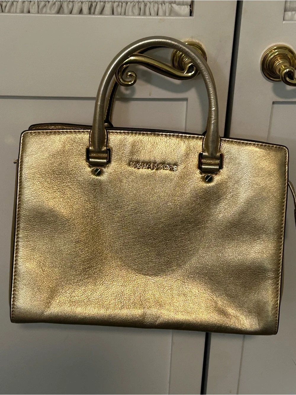 Michael Kors “Selma” Large Saffiano Leather Satchel